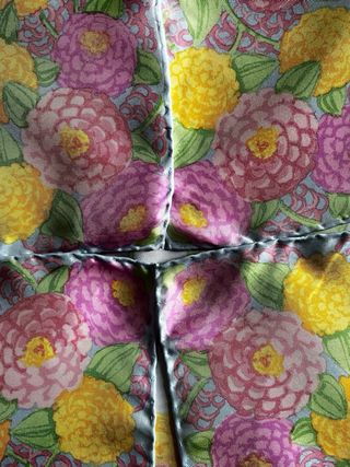 Ken Scott foulard vintage pura seta a fiori.