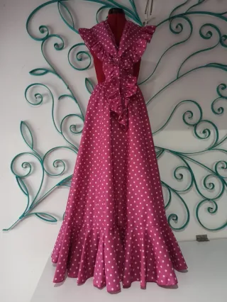 Conjunto Flamenco Lunares Rosa
