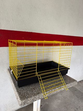 Gaiola Coelho Chinchila Roedores Amarela 58x31x37c