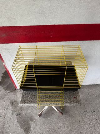 Gaiola Coelho Chinchila Roedores Amarela 58x31x37c