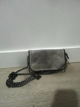 Borsa Clutch Stella McCartney Grigia