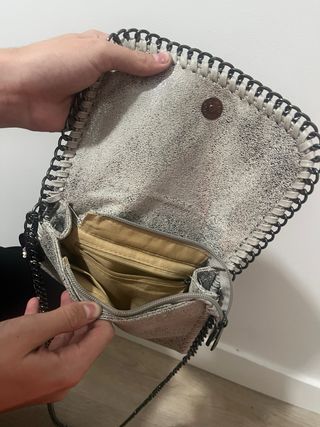 Borsa Clutch Stella McCartney Grigia