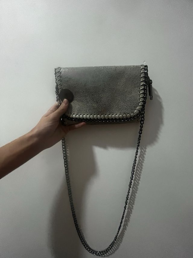 Bolso Clutch Stella McCartney Gris