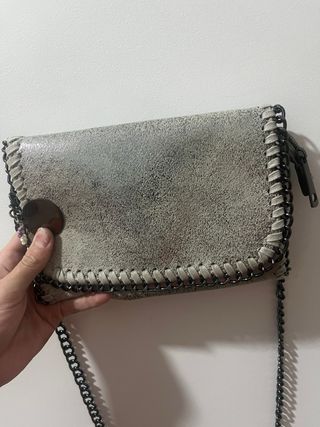 Borsa Clutch Stella McCartney Grigia