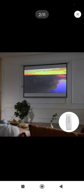 Pantalla de Proyección Blanca