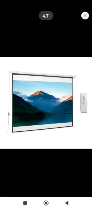 Pantalla de Proyección Blanca