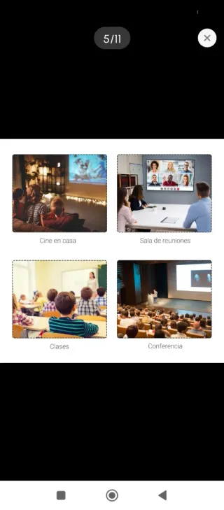 Pantalla de Proyección Blanca