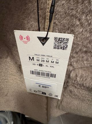 Abrigo reversible Zara Talla M