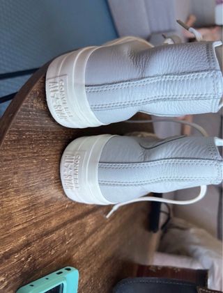 Converse grises y blancas nueva no negociable