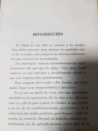 Antiguo " la timidez vencida"