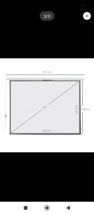 Pantalla Proyector Eléctrica