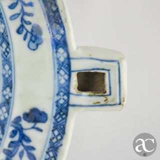 Prato Rechaud Porcelana China Qianlong