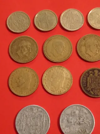 Lote monedas variado de pesetas