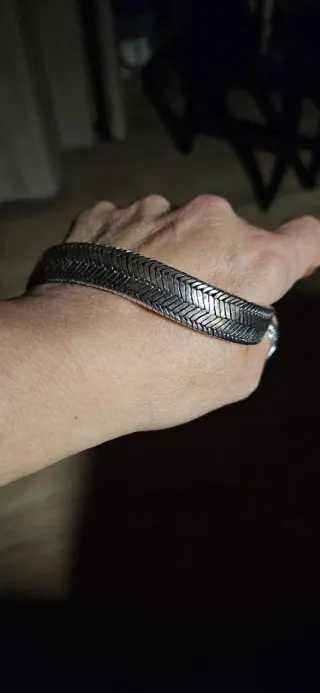 Bracciale snake in argento