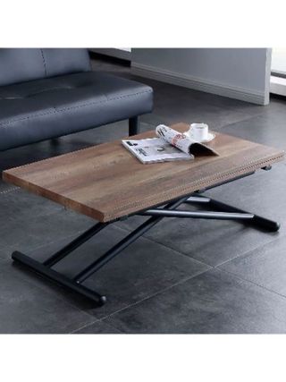 Mesa elevable y extensible madera/metal