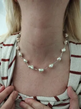 Conjunto collar y pendientes Orquidea Majorica