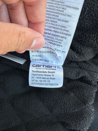 Casaco Carhartt Active Jacket Preto Tamanho L