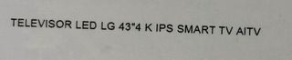 Televisión LG 43’