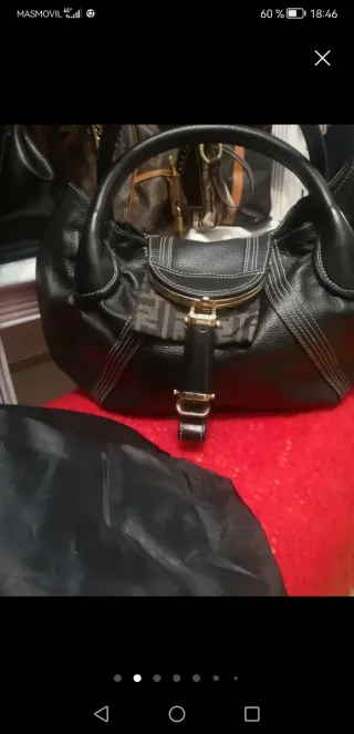 Borsa Fendi Originale Nero e Marrone