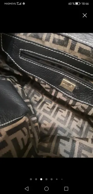 Borsa Fendi Originale Nero e Marrone
