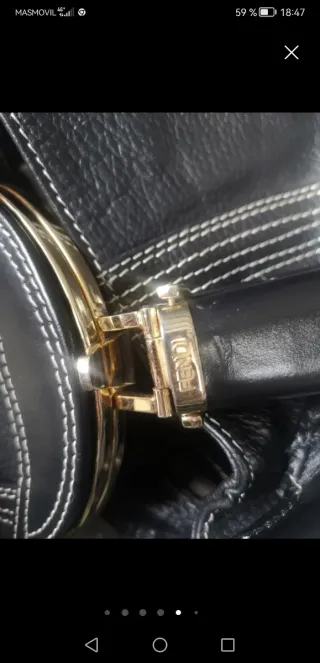 Borsa Fendi Originale Nero e Marrone