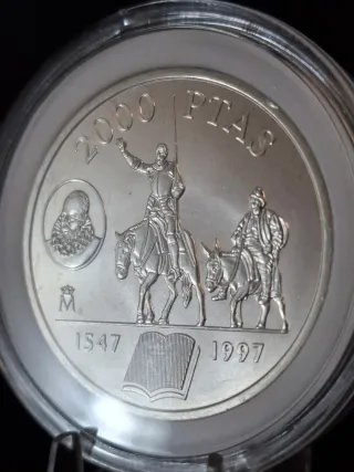 Moneda 2000 Ptas Plata 1997 - Sin Circular