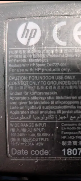 Cargador HP original 854054