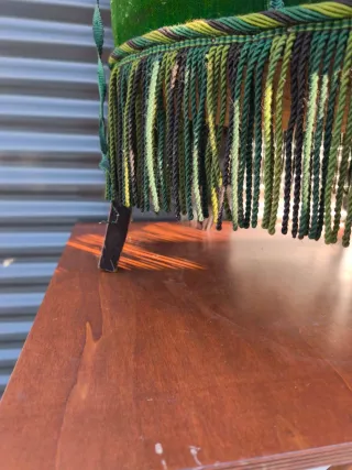 Silla noddy verde oliva antigua buen estado