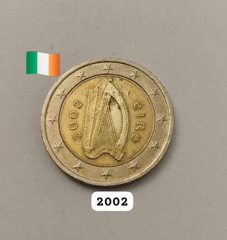 Lote 6 Monedas 2 Euros (FR, DE, BE, IE)