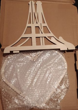 Caja Libro de Visitas Madera-Acrílico corazón