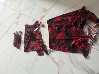 Coordinato Rose Rosse Tg M