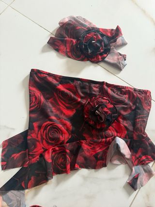 Coordinato Rose Rosse Tg M