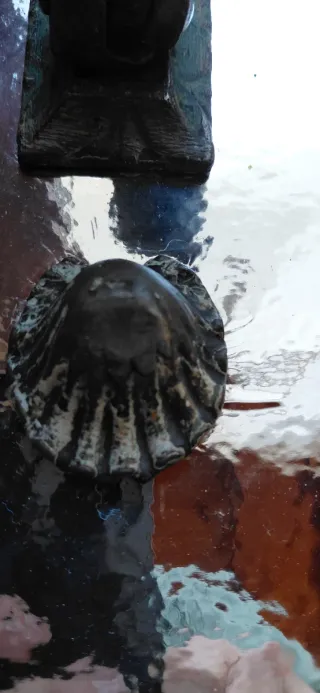 Aldaba antigua Victoriana Francesa s.XIX bronce