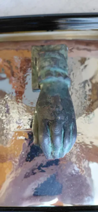 Aldaba antigua Victoriana Francesa s.XIX bronce