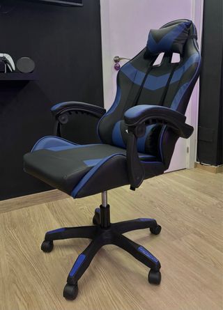 Silla Gaming Negra y Azul