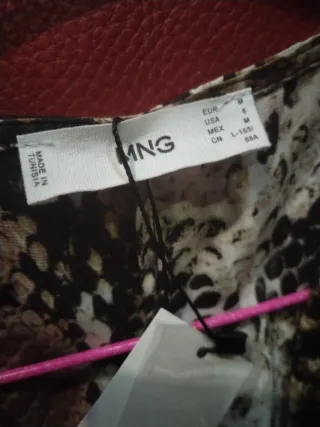 Vestido largo camisero estampado