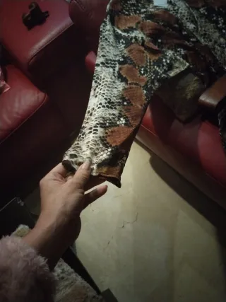 Vestido largo camisero estampado