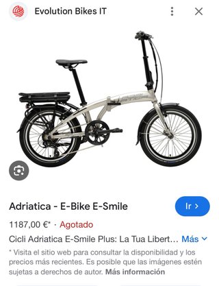 Bicicleta Eléctrica Plegable Adriatica E-SMILE