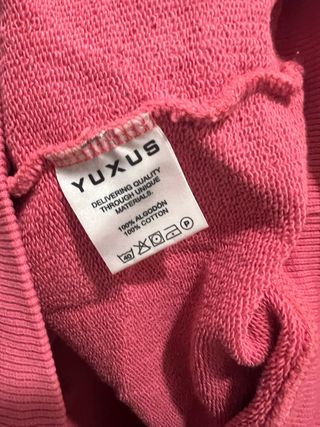 Hoodie YUXUS Rosa Tamanho S