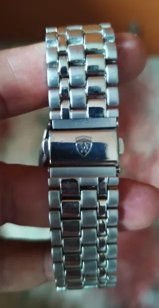 Reloj Hombre Plata y Blanco