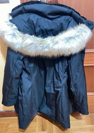 Abrigo Zara Negro Talla S Amplia