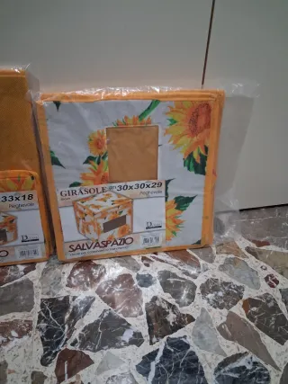 Set 3 Contenitori Salvaspazio Girasole D CASA