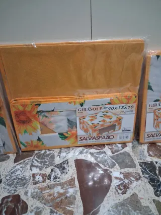 Set 3 Contenitori Salvaspazio Girasole D CASA
