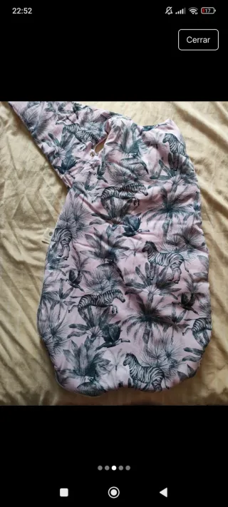 Saco polar bebé estampado jungla