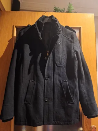 Chaqueta de Zara de paño negra hombre