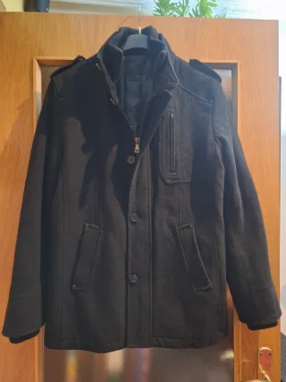 Chaqueta de Zara de paño negra hombre