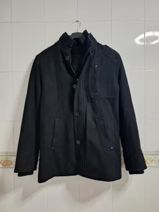 Chaqueta de Zara de paño negra hombre