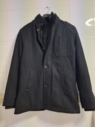 Chaqueta de Zara de paño negra hombre