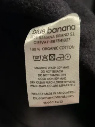 Sudadera Blue Banana Talla L