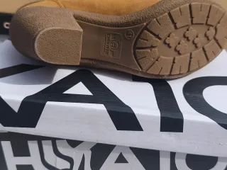 Botín Kato10 Beige/Marrón Tacón